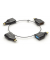 Adapterring, 4 x USB-C > VGA/HDMI/ miniDP/DP